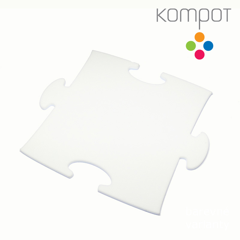 Podtácky PUZZLE :: bílé - 4 ks