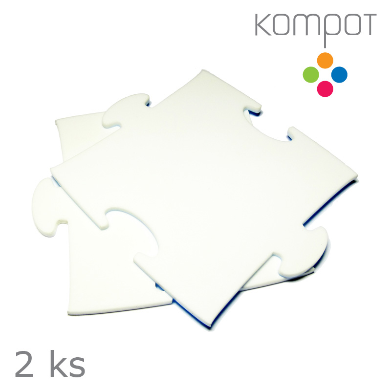 Podtácky PUZZLE :: bílé - 4 ks