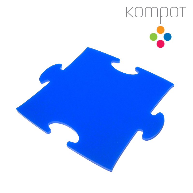 Podtácky PUZZLE :: modré - 4 ks