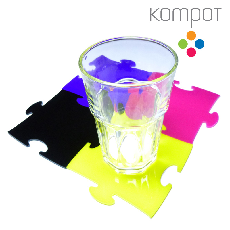 Podtácek PUZZLE :: oranžový - 1 ks