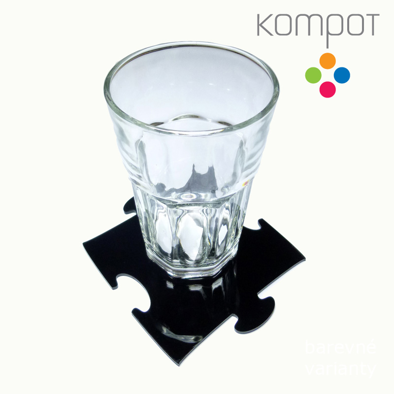 Podtácek PUZZLE :: červený - 1 ks