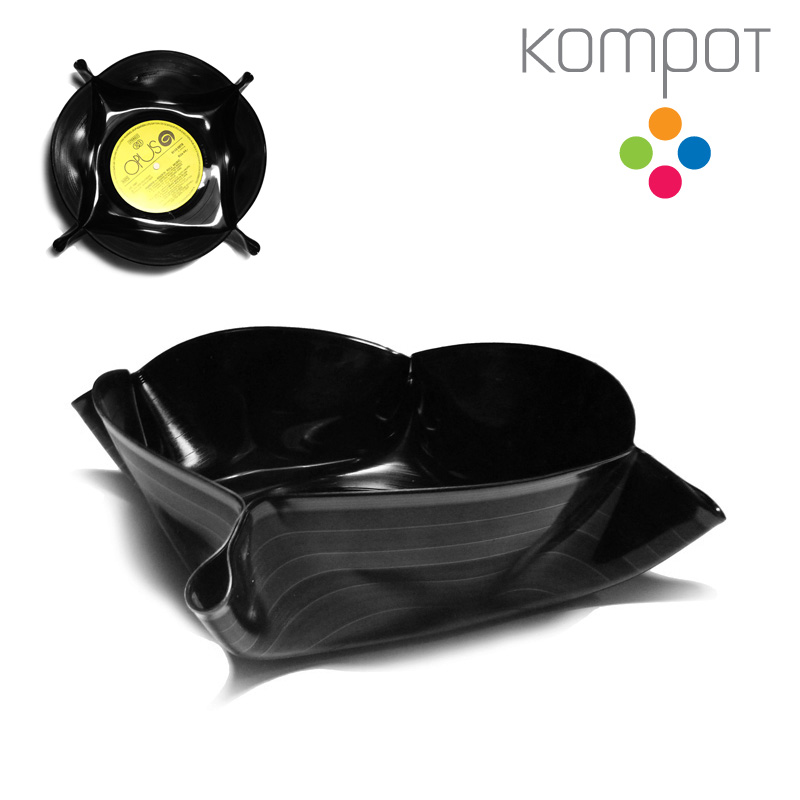 Velká vinylová miska 4 :: bílý střed