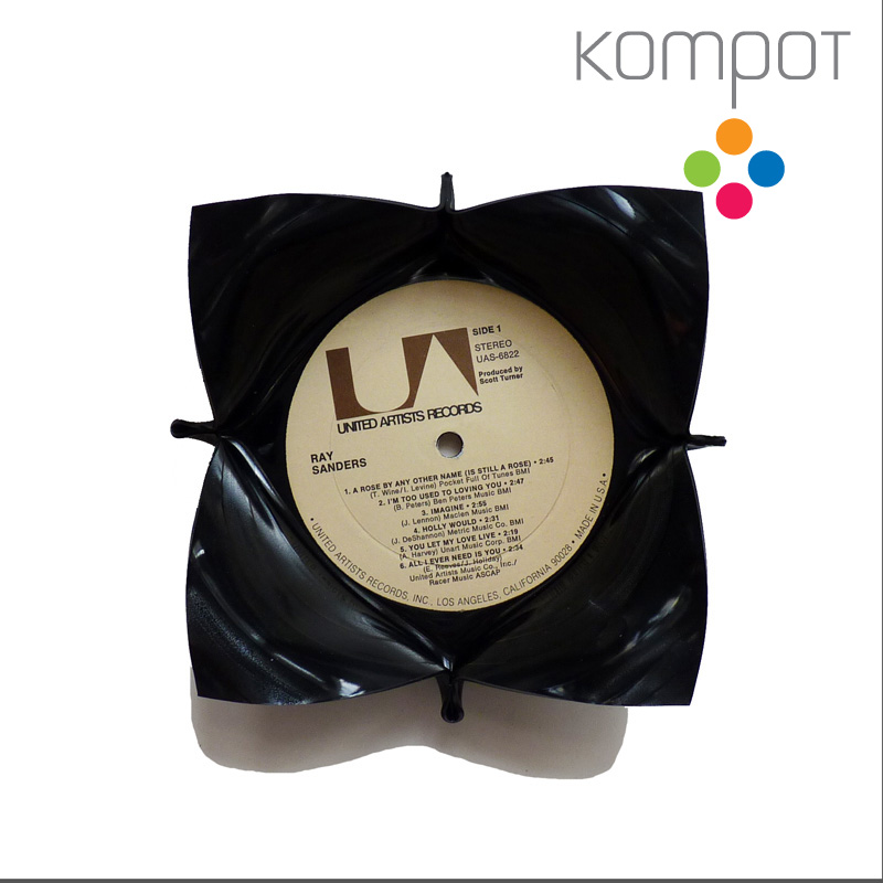 Malá vinylová miska :: béžový střed