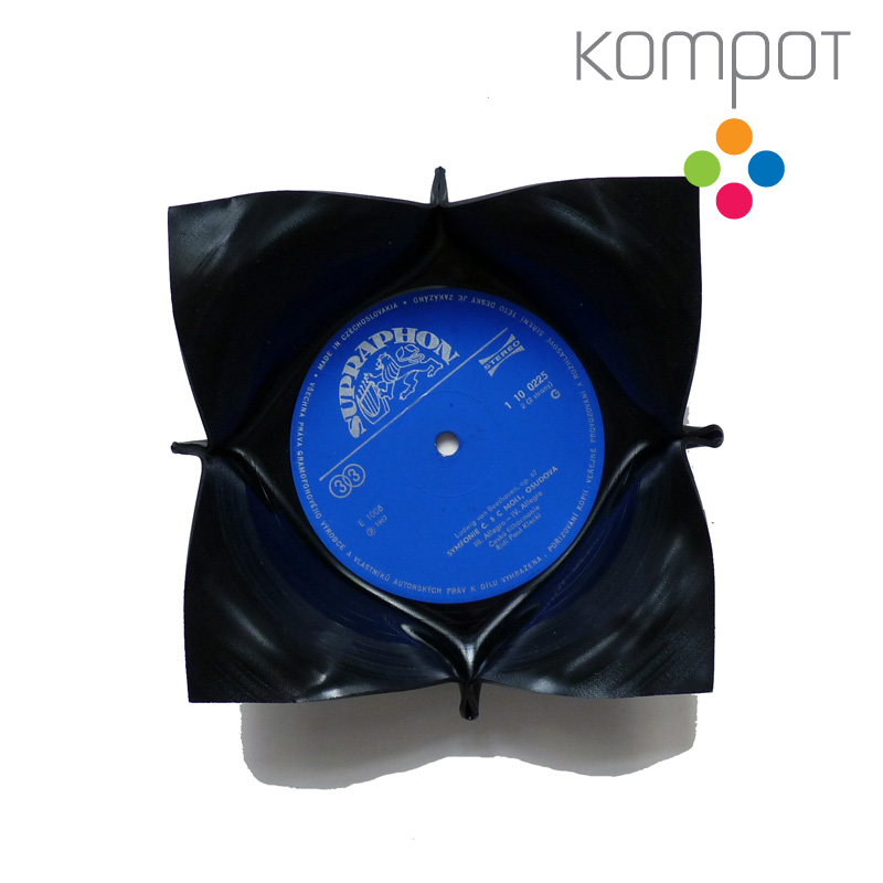 Malá vinylová miska :: tmavě modrý střed