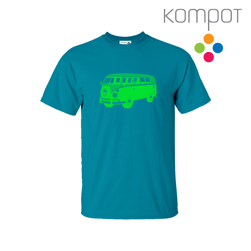 Pánské tričko :: MINIBUS, tyrkysové - DOPRODEJ