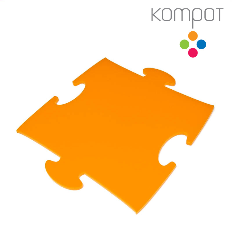 Podtácky PUZZLE :: oranžové - 2 ks