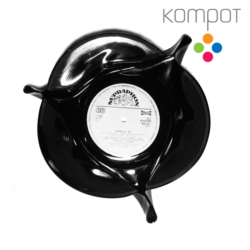 Velká vinylová miska 3 :: bílý střed