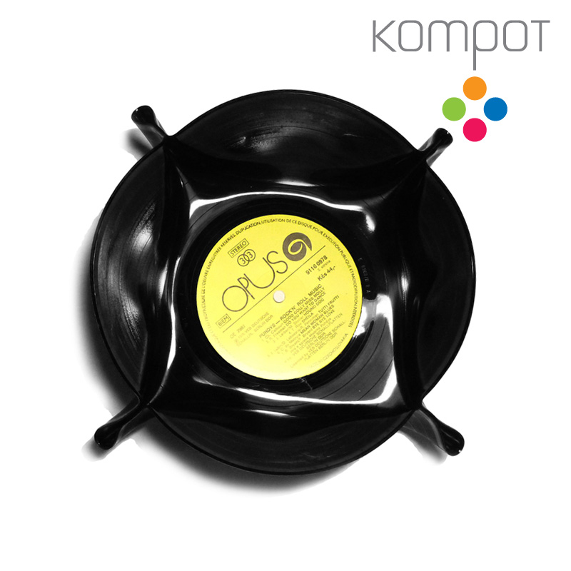 Velká vinylová miska 4 :: žlutý střed