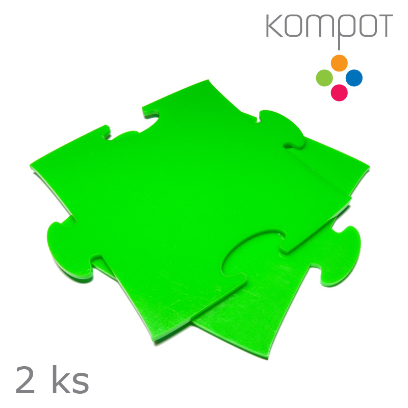 Podtácky PUZZLE :: zelené - 2 ks
