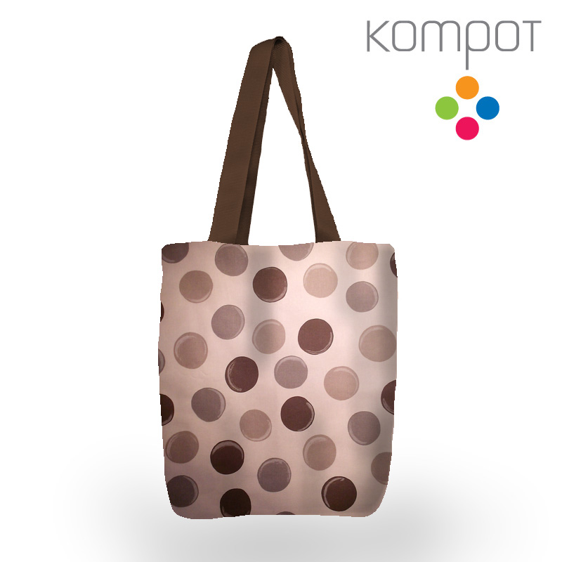 Taška 029 :: Hnědá kolečka - ZIP