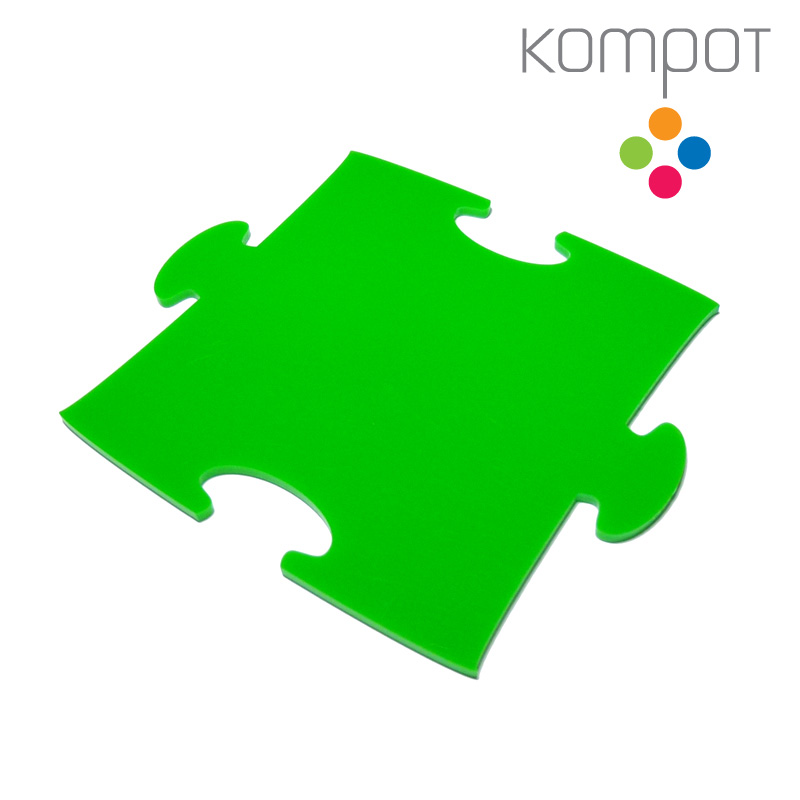 Podtácek PUZZLE :: zelený - 1 ks
