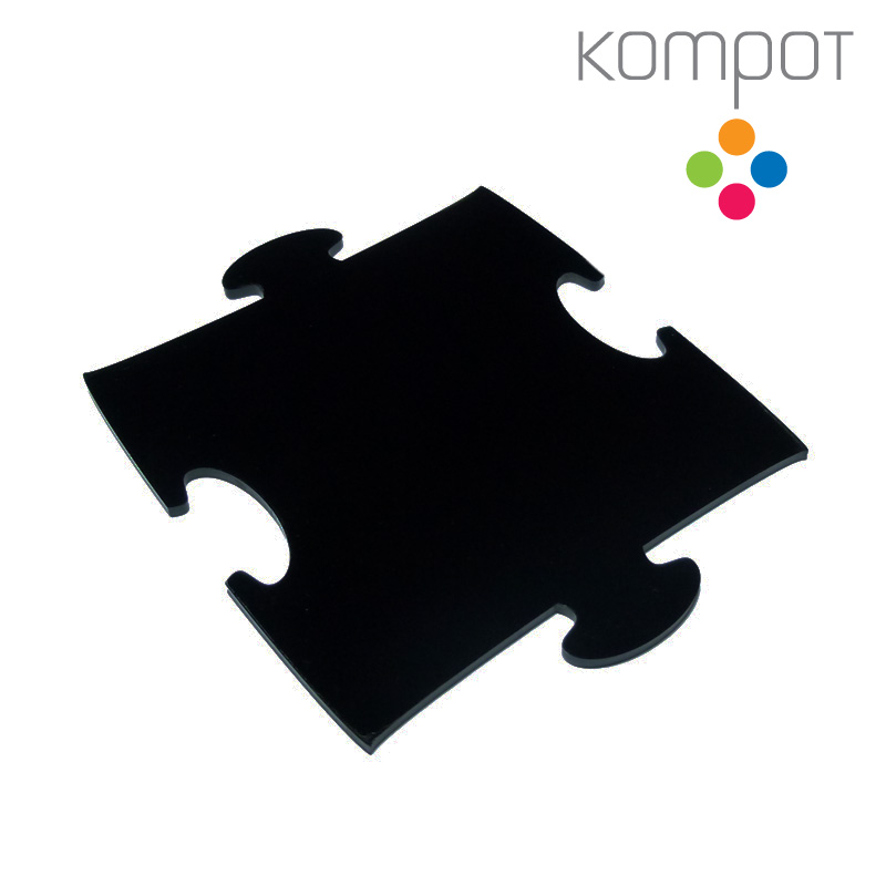 Podtácek PUZZLE :: černý - 1 ks