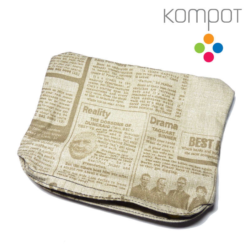 Látková kapsička 039 :: Novinová béžová - DOPRODEJ