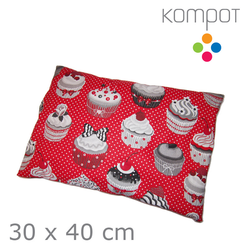 Pohankový polštářek L :: MUFFINY, červené