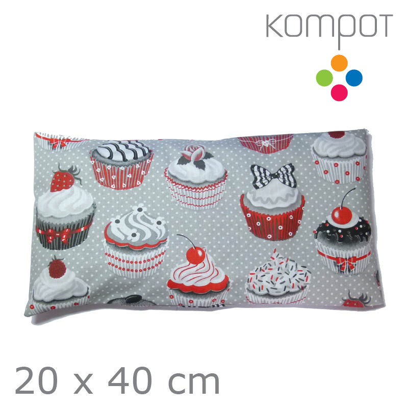 Pohankový polštářek M :: MUFFINY, šedé