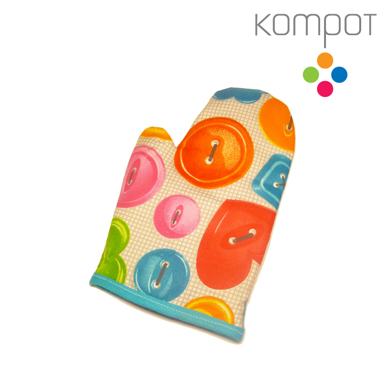 Dětská chňapka :: KNOFLÍKY, s poutkem, 1 ks