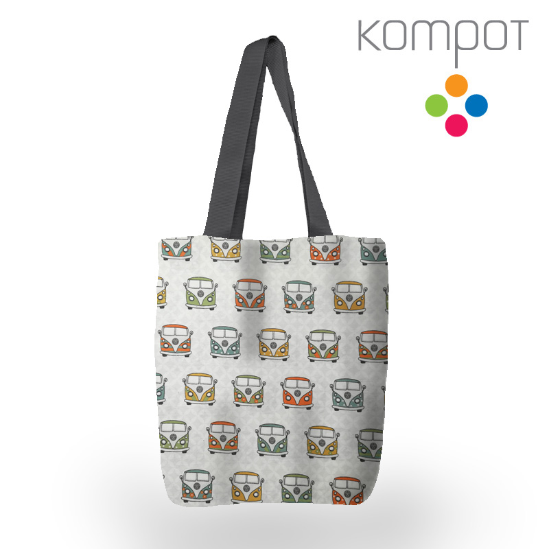 Taška 064 :: Busíci barevní - zapínání na ZIP