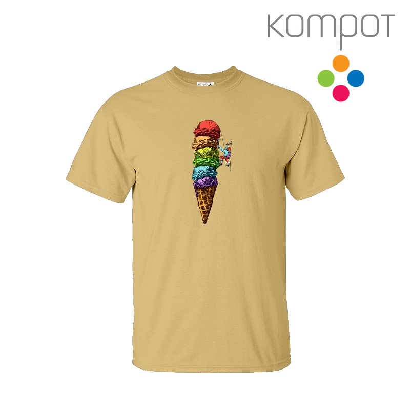 Pánské tričko :: ZMRZLINA, béžové