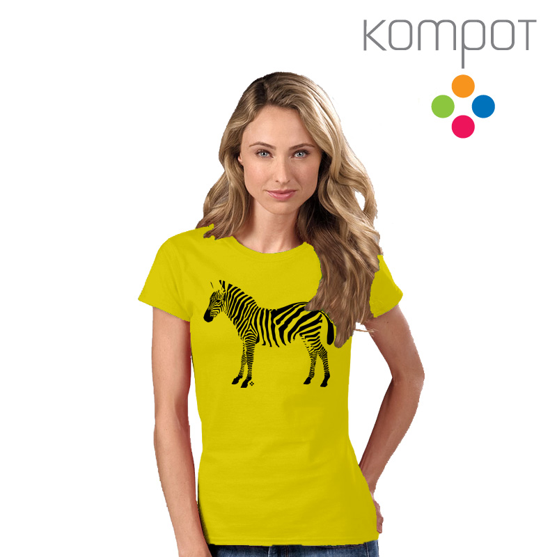 Dámské tričko :: ZEBRA, žluté