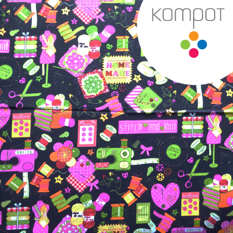 Taška S03 :: Šitíčko, černé - zapínání na ZIP