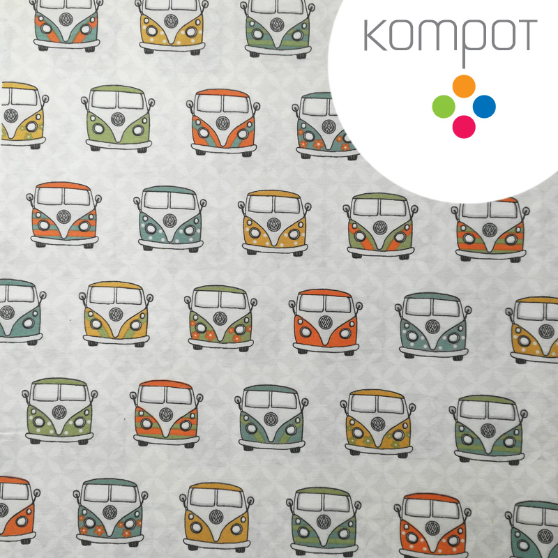 Taška 064 :: Busíci barevní - zapínání na ZIP