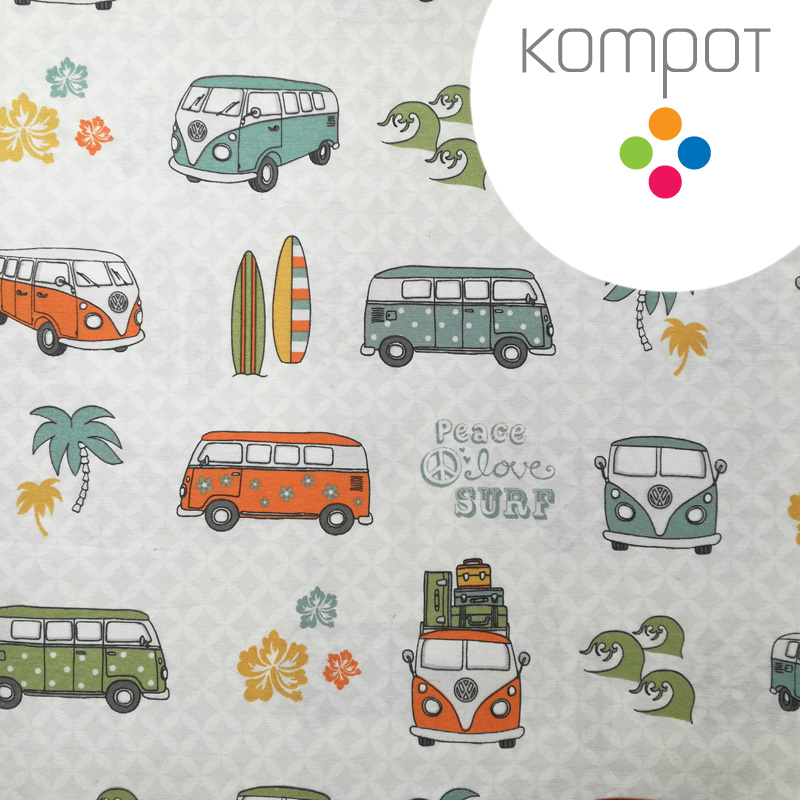 Taška 123 :: Minibusíci barevní - zapínání na ZIP