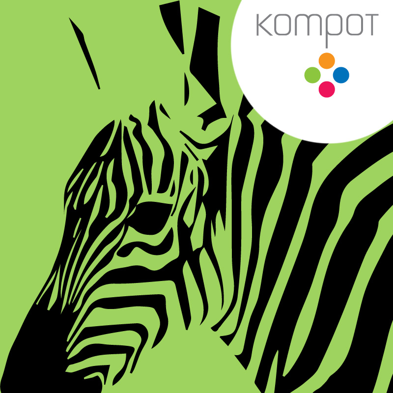 Dámské tričko :: ZEBRA, kiwi