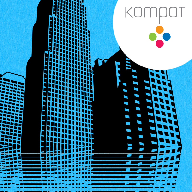 Dámské tričko :: MĚSTO, modré