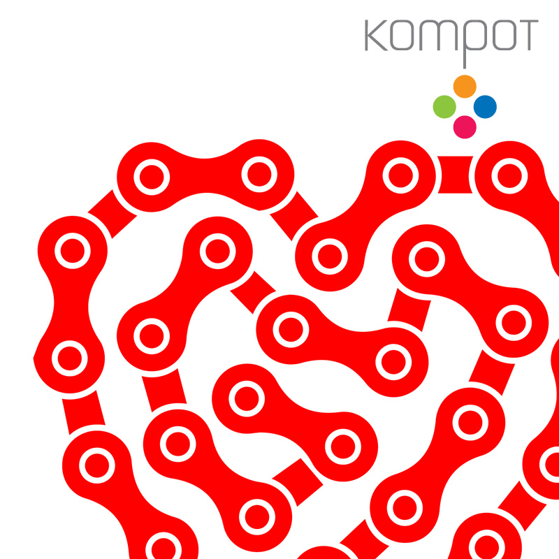 Dámské tričko, výstiřh :: CYKLOSRDCE, bílé