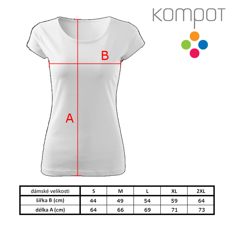Dámské tričko, výstiřh :: CYKLOSRDCE, bílé